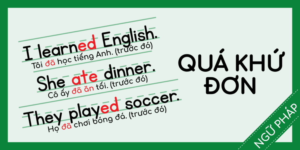 Th&igrave; Qu&aacute; Khứ Đơn Tiếng Anh Miễn ph&iacute; rec