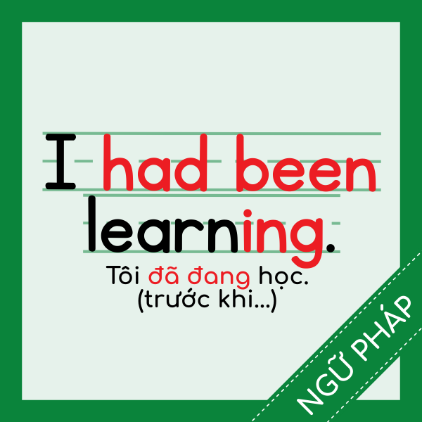 Thì Quá Khứ Hoàn Thành Tiếp Diễn