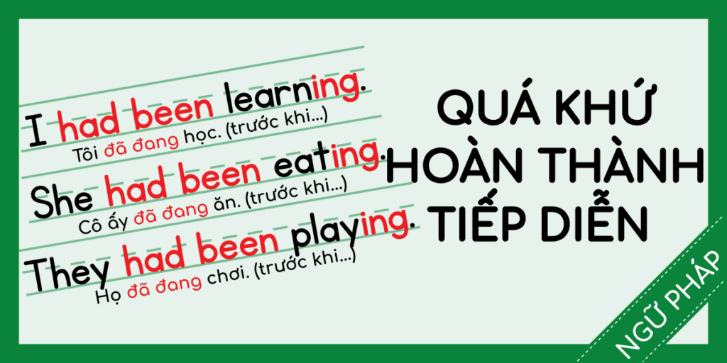 Th&igrave; Qu&aacute; Khứ Ho&agrave;n Th&agrave;nh Tiếng Anh Miễn ph&iacute; rec