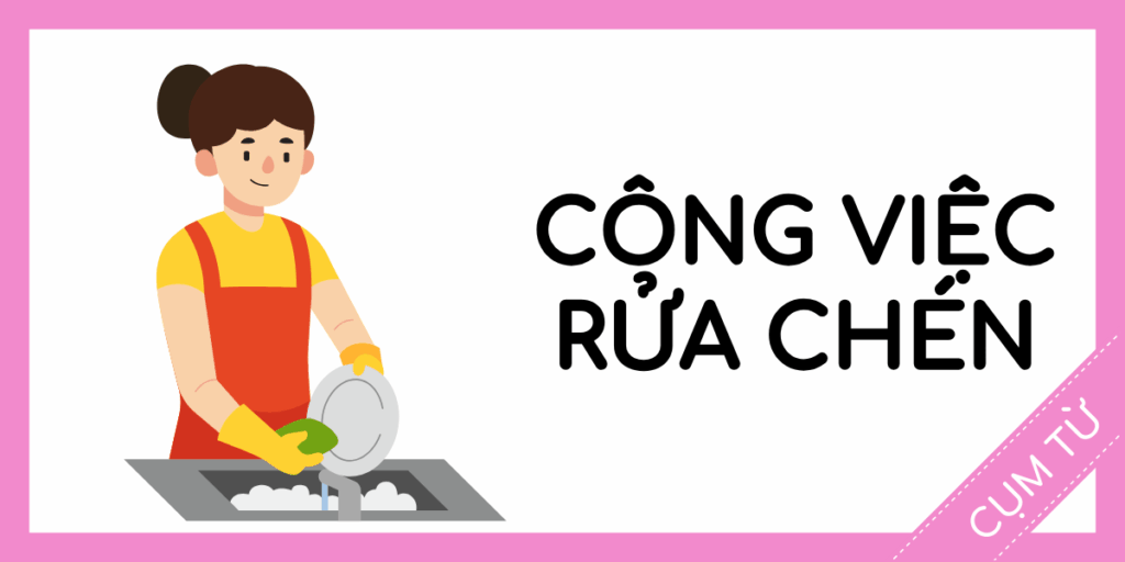 Học cụm từ tiếng anh công việc rửa chén miễn phí rec