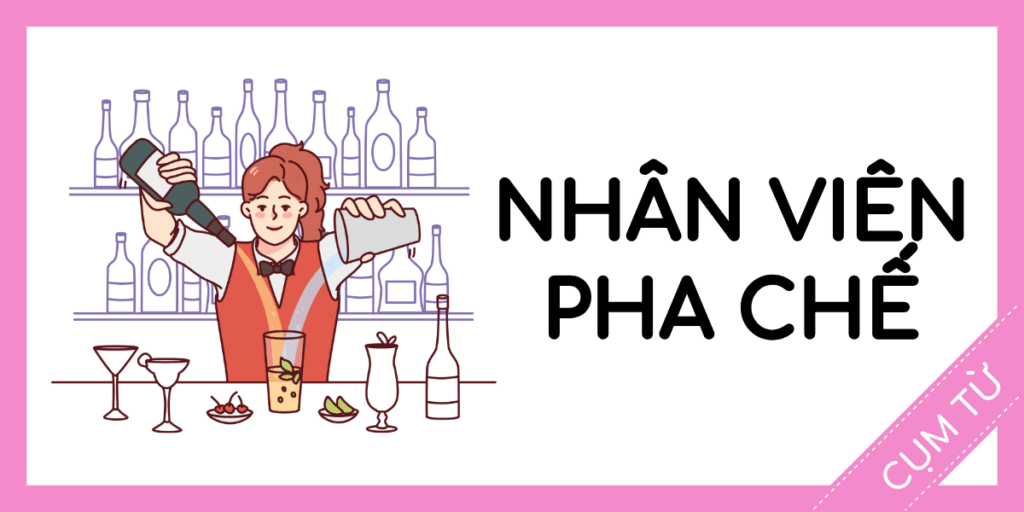 Học cụm từ tiếng anh nhân viên pha chế miễn phí rec