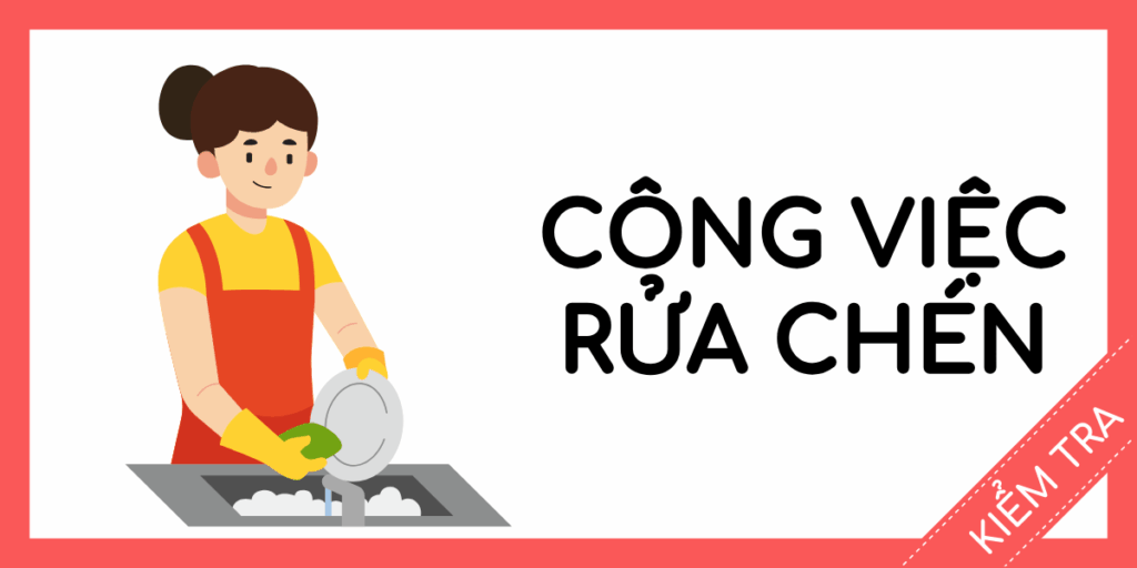 kiểm tra tiếng anh công việc rửa chén miễn phí rec