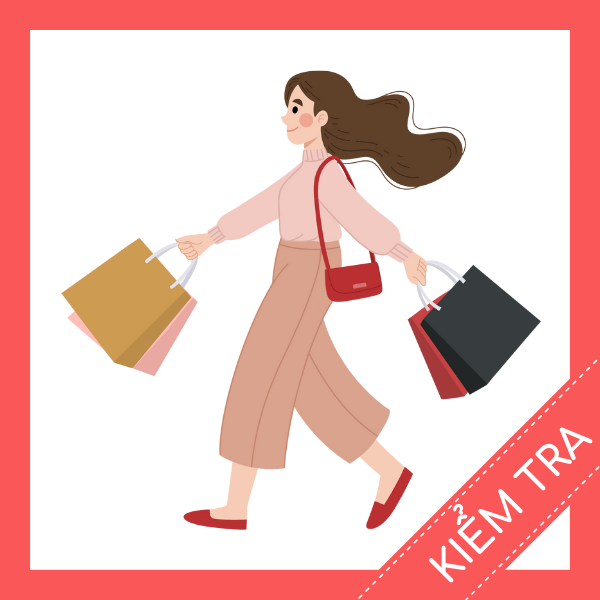 Kiểm tra tiếng anh về mua sắm miễn phí