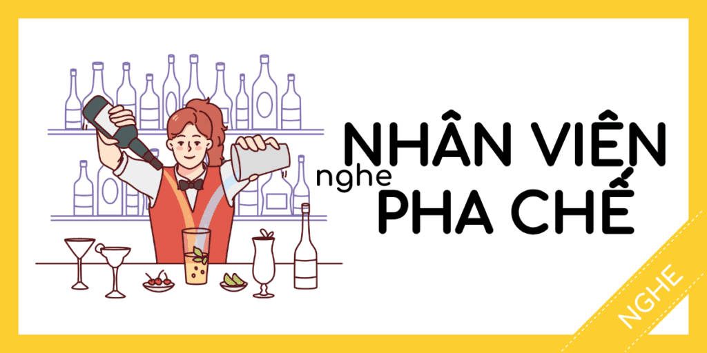Học nghe tiếng anh nh&acirc;n vi&ecirc;n pha chế miễn ph&iacute; rec