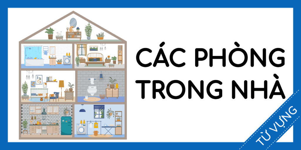 Học từ vựng tiếng anh các phòng trong nhà miễn phí rec