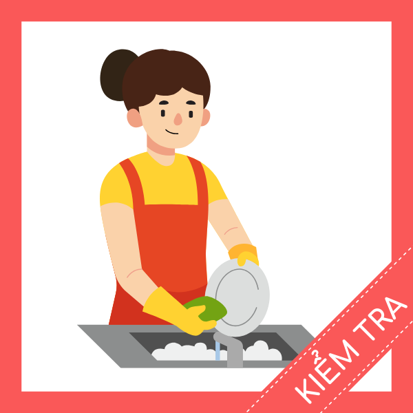 kiểm tra tiếng anh công việc rửa chén miễn phí sq