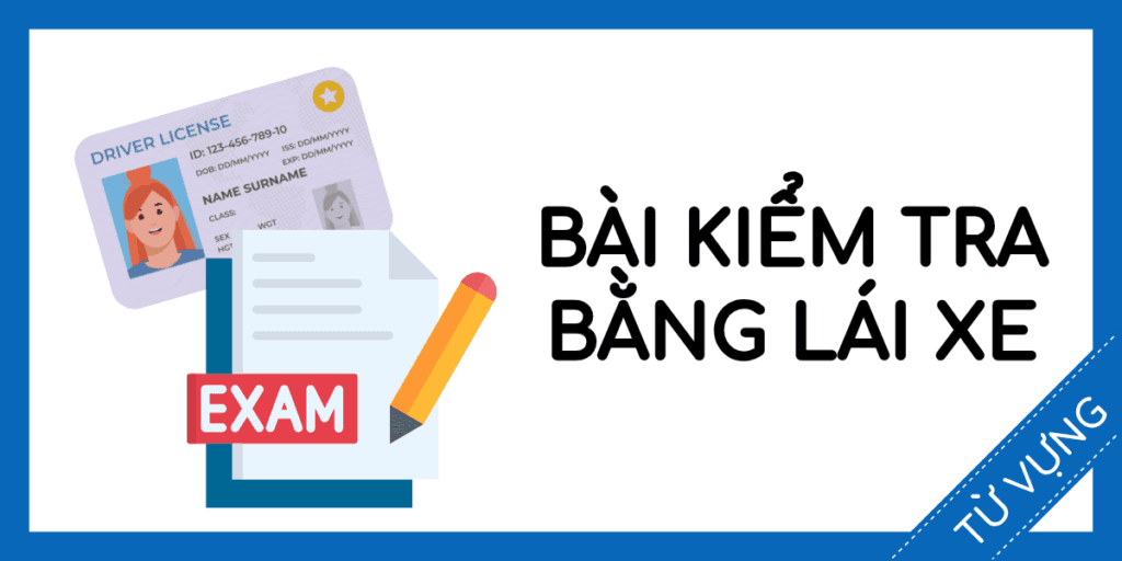 Học từ vựng tiếng anh b&agrave;i kiểm tra bằng l&aacute;i xe miễn ph&iacute; rec