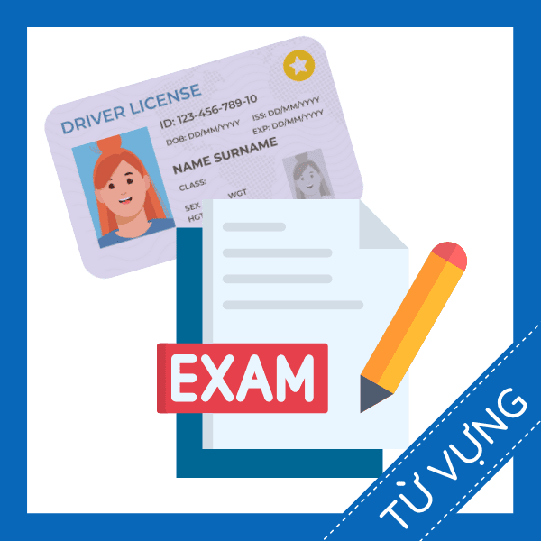Học từ vựng tiếng anh b&agrave;i kiểm tra bằng l&aacute;i xe miễn ph&iacute; sq