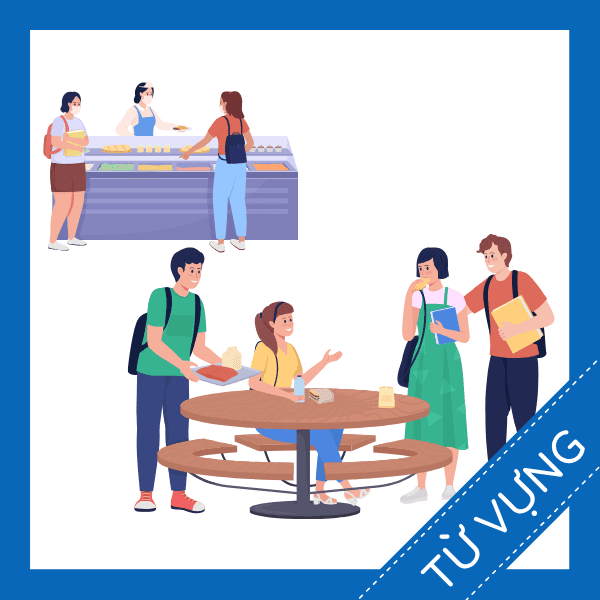 Học từ vựng tiếng anh căn tin miễn ph&iacute; sq